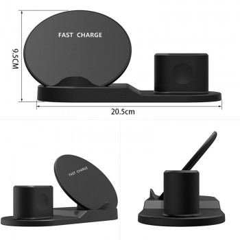 Fast Charging Qi Wireless Charger for Apple watch 1 2 3 4 For iPhone XS Max XR X 8 Plus For Samsung S9 S8 note 9 8 For AirPods
