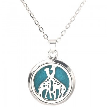 Tree of Life Stainless Steel Aroma Box Pendant Necklace Magnetic Aromatherapy Essential Oil Diffuser Box Locket Pendant Jewelry