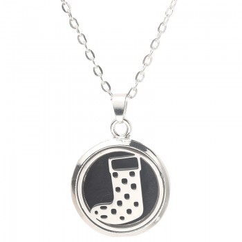 Tree of Life Stainless Steel Aroma Box Pendant Necklace Magnetic Aromatherapy Essential Oil Diffuser Box Locket Pendant Jewelry
