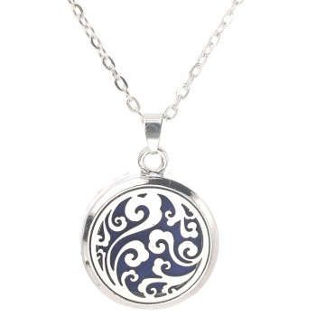 Tree of Life Stainless Steel Aroma Box Pendant Necklace Magnetic Aromatherapy Essential Oil Diffuser Box Locket Pendant Jewelry