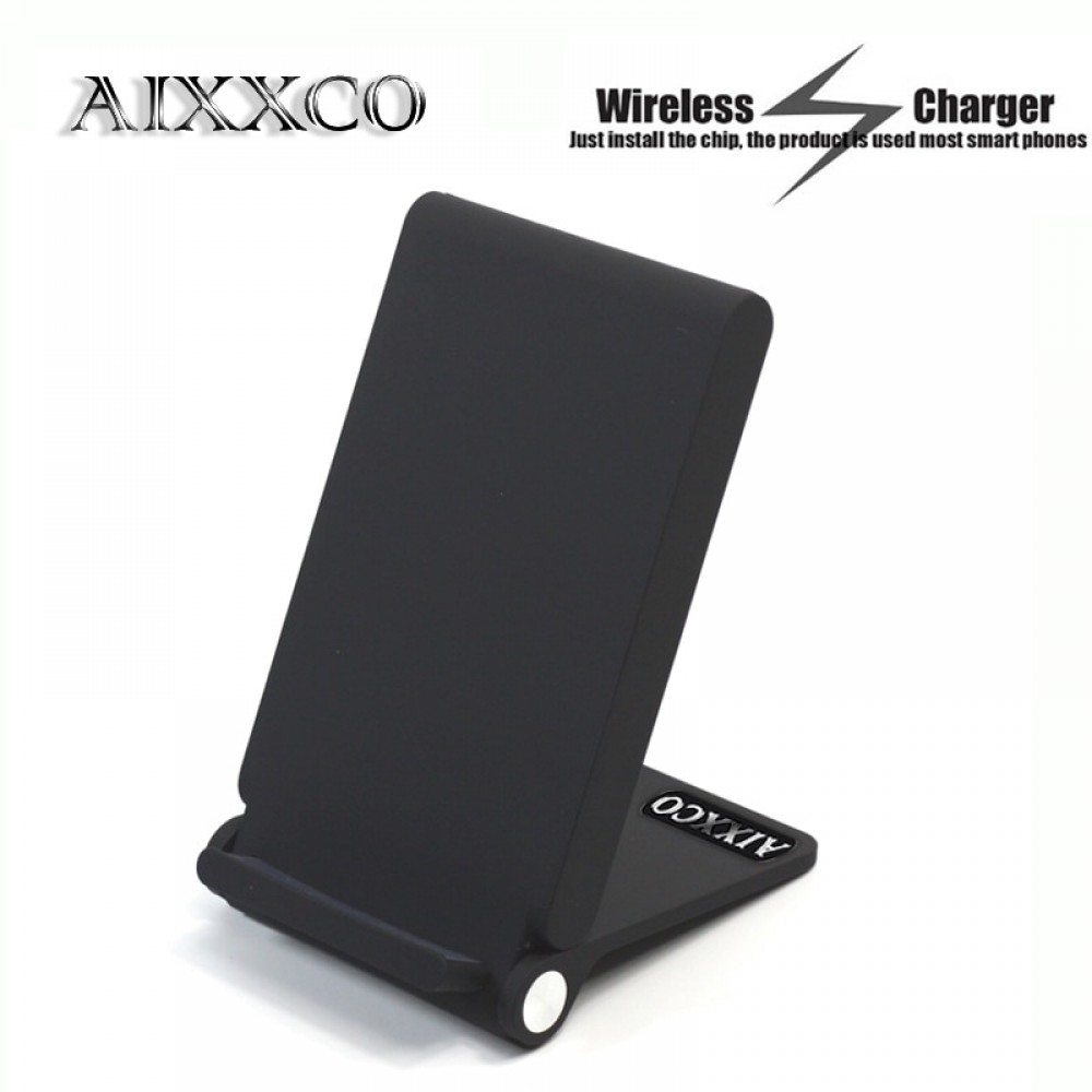 AIXXCO Qi Wireless Charger 3 Coils Folding Charging Stand For Samsung Galaxy S6 edge plus/Note5/S7/S7 edge/S8