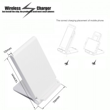 AIXXCO Qi Wireless Charger 3 Coils Folding Charging Stand For Samsung Galaxy S6 edge plus/Note5/S7/S7 edge/S8