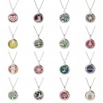 Tree of Life Aroma Diffuser Necklace Stainless steel magnet 18 styles Pendant Perfume Essential Oil Aromatherapy Locket Necklace