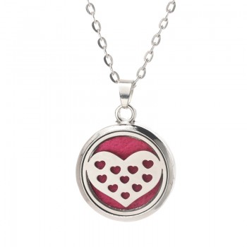 Tree of Life Aroma Diffuser Necklace Stainless steel magnet 18 styles Pendant Perfume Essential Oil Aromatherapy Locket Necklace