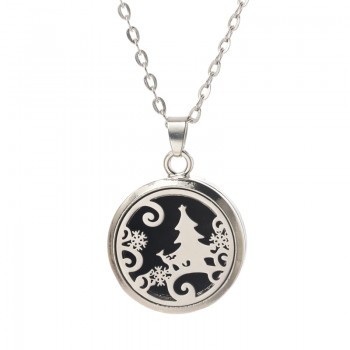 Tree of Life Aroma Diffuser Necklace Stainless steel magnet 18 styles Pendant Perfume Essential Oil Aromatherapy Locket Necklace