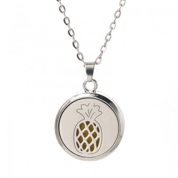 Tree of Life Aroma Diffuser Necklace Stainless steel magnet 18 styles Pendant Perfume Essential Oil Aromatherapy Locket Necklace