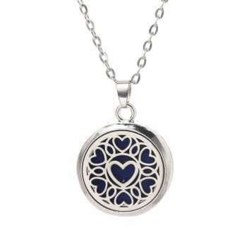 Tree of Life Aroma Diffuser Necklace Stainless steel magnet 18 styles Pendant Perfume Essential Oil Aromatherapy Locket Necklace