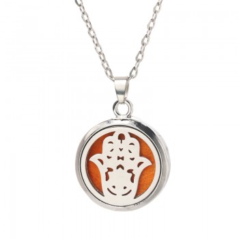 Tree of Life Aroma Diffuser Necklace Stainless steel magnet 18 styles Pendant Perfume Essential Oil Aromatherapy Locket Necklace
