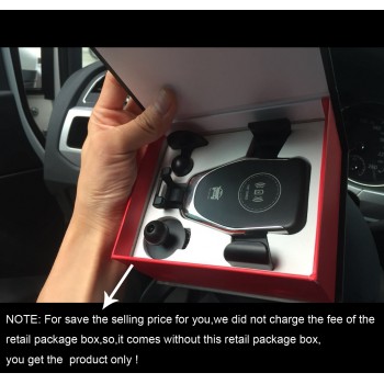 10W QI Wireless Charging for Samsung Galaxy S9 S8 S6 S7 Edge Car Phone Holder for IPhone X XS MAX XR 8 8 Plus Wireless Charger