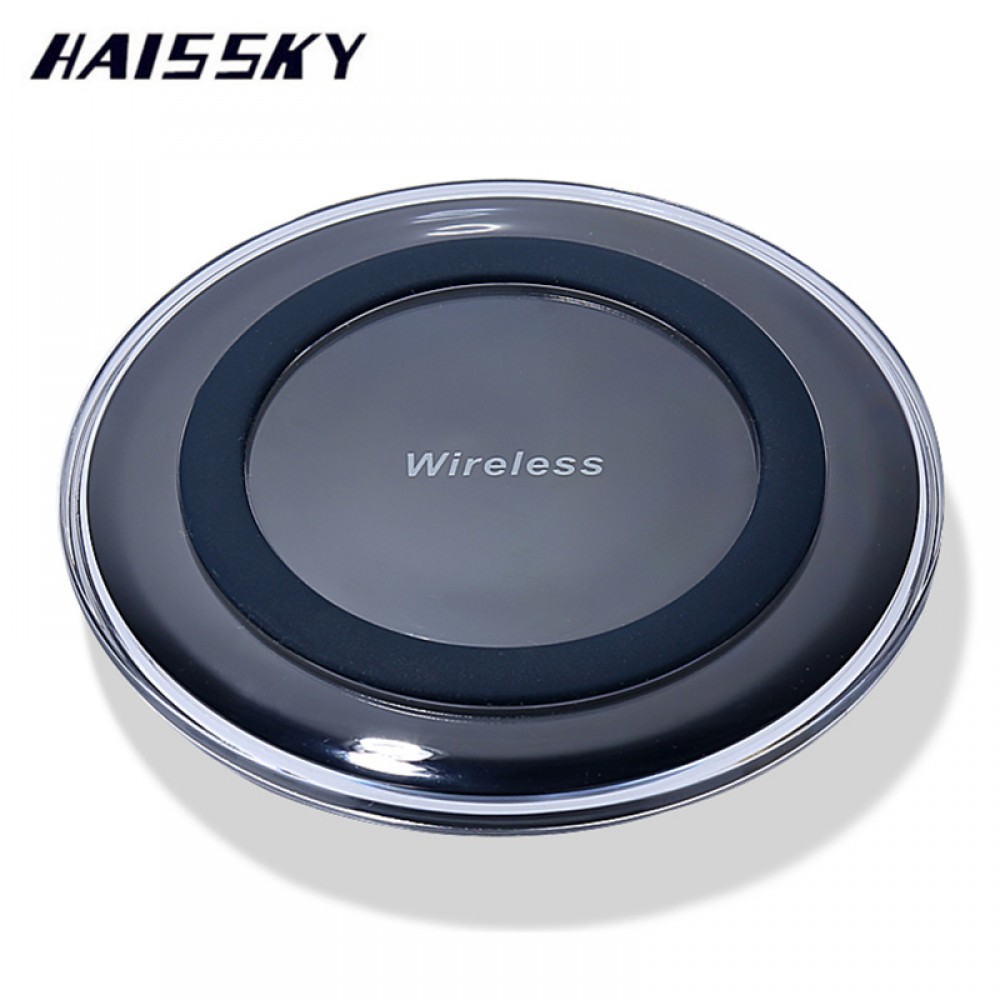 HAISSKY Mini Qi Wireless Charger USB Charge Pad For iPhone X XS Max 8 Plus Samsung S9 Plus Note 8 9 Xiaomi mi Mix 2s Doogee S60
