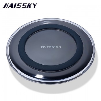 HAISSKY Mini Qi Wireless Charger USB Charge Pad For iPhone X XS Max 8 Plus Samsung S9 Plus Note 8 9 Xiaomi mi Mix 2s Doogee S60