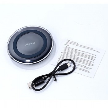 HAISSKY Mini Qi Wireless Charger USB Charge Pad For iPhone X XS Max 8 Plus Samsung S9 Plus Note 8 9 Xiaomi mi Mix 2s Doogee S60
