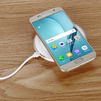 HAISSKY Mini Qi Wireless Charger USB Charge Pad For iPhone X XS Max 8 Plus Samsung S9 Plus Note 8 9 Xiaomi mi Mix 2s Doogee S60