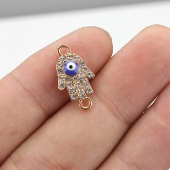 10pcs/lot Lucky Evil Eye Pendent Four Types Evil Eye Diy Jewelry Accessories Charms Necklace Bracelet Connectors amp; Bails