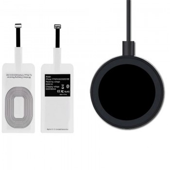 Qi Wireless Charging Kit Charger Adapter Receptor Pad Coil Receiver For iPhone 5 5C SE 5S 6 6S 7 8 Plus