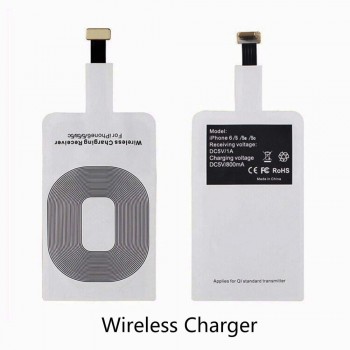 Qi Wireless Charging Kit Charger Adapter Receptor Pad Coil Receiver For iPhone 5 5C SE 5S 6 6S 7 8 Plus