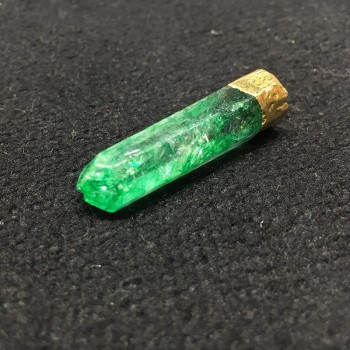 Fashion blue green aquamarin Natural hexagonal pillar natural Stone Pendants Point for jewelry making Teardrop without chain