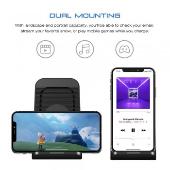 DCAE 10W Wireless Charger For Samsung Galaxy S9 S8 Note 9 8 Qi Wireless Charging Dock For iPhone X XS Max 8 Plus XR USB Charger