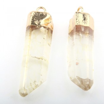 Wholesale Fashion Hot Sale Assorted 6 Color Crystal Natural Stone Pendant  DIY for Necklace or Jewelry Making