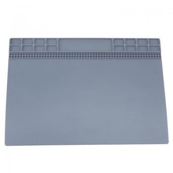 Alloet 1pcs 35*25cm Heat Insulation Pad Soldering Mat Silicone Maintenance Electronic Repair Desk Platform Pad