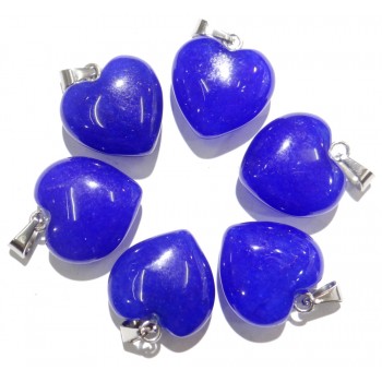 Wholesale Fashion high quality natural stone mixed charms heart pendants for diy jewelry making 30pcs/lot Free Shipping