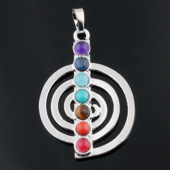 41 Style Reiki Chakra Pendant 7 Chakra Stones Natural Stone Pendant Semi Precious Stones Choker Necklace For Women Jewelry ZZ229