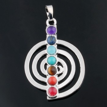 41 Style Reiki Chakra Pendant 7 Chakra Stones Natural Stone Pendant Semi Precious Stones Choker Necklace For Women Jewelry ZZ229