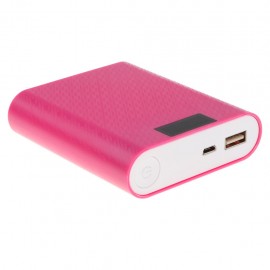 Lovoski Power Bank Case DIY Kit Battery Charger Box With Digital Display red