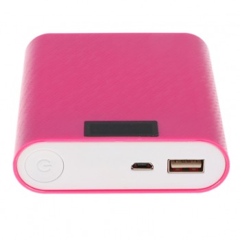 Lovoski Power Bank Case DIY Kit Battery Charger Box With Digital Display red
