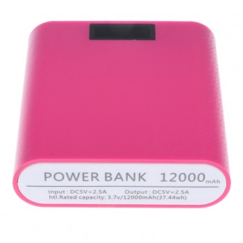 Lovoski Power Bank Case DIY Kit Battery Charger Box With Digital Display red