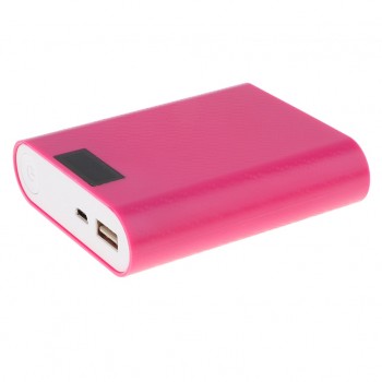 Lovoski Power Bank Case DIY Kit Battery Charger Box With Digital Display red