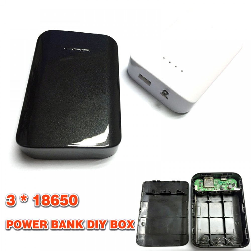 3X 18650 DIY Charging Box LED 5V 1.0A Power Bank Case Kit DIY Cell Box Portable External Battery Charger for Mobile Phone