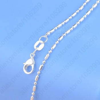 Big Sale Sample Order 20Pcs Mix 20 Styles 18 Genuine 925 Sterling Silver Link Necklace Set Chains+Lobster Clasps