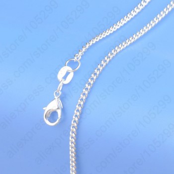 Big Sale Sample Order 20Pcs Mix 20 Styles 18 Genuine 925 Sterling Silver Link Necklace Set Chains+Lobster Clasps
