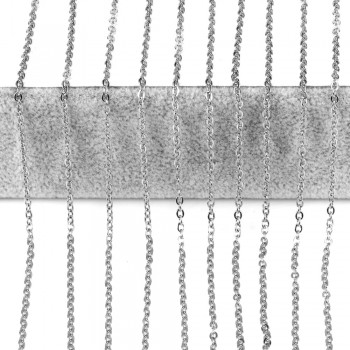 LUXUKISSKIDS Promotion 10pcs/lot Chain,2mm Gold/Silver Stainless Steel Link Chains Necklaces Fashion Jewelry Cuban Chains