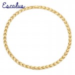 Escalus Healing Women 50pcs Magnet 316L Stainless Steel Necklace Lady Chain Magnetic Gold Jewelry Gift Neckwear Charm