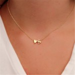 Tiny Gold Silver Initial Name Choker Necklace 26 Letters amp;Heart Pendant Necklace Women Collares Collier Gift Jewelry  XL217