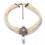 2016 Party Dazzle Noble Multilayer Beads Chain Romantic Choker Necklace Simulated Pearl Necklace  Fashion Jewelry
