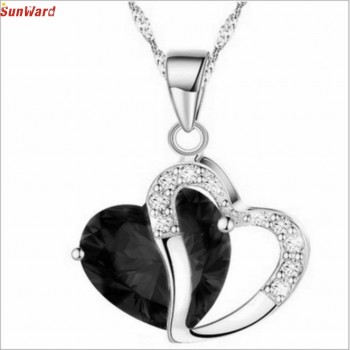 OTOKY Classy Heart Crystal Rhinestone Necklace Fashion Women Necklace Jewelry 1pc