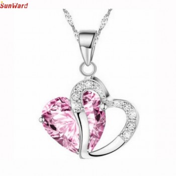 OTOKY Classy Heart Crystal Rhinestone Necklace Fashion Women Necklace Jewelry 1pc