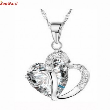 OTOKY Classy Heart Crystal Rhinestone Necklace Fashion Women Necklace Jewelry 1pc