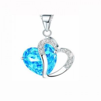 OTOKY Classy Heart Crystal Rhinestone Necklace Fashion Women Necklace Jewelry 1pc