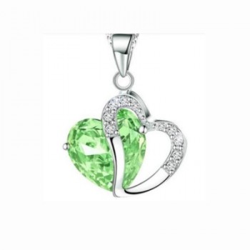 OTOKY Classy Heart Crystal Rhinestone Necklace Fashion Women Necklace Jewelry 1pc