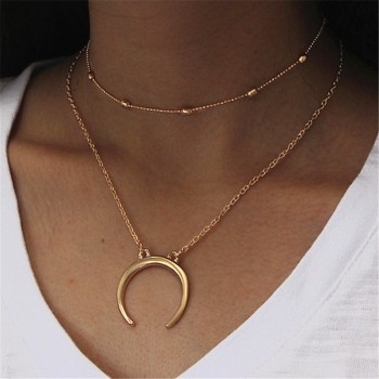 New Clavicle Chain fashion holiday Seaside resort beach jewelry heart Star moon leaf chains Necklace for women gift wholesale