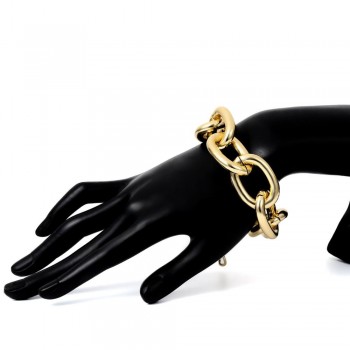 KingDeng Link Chain Retro Exaggerated Punk Metal Item Necklace Female Simple Chain Geometric Personality Necklace Shackles New
