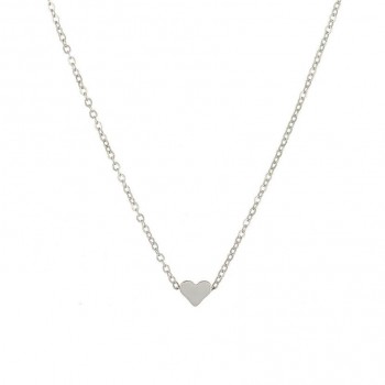 2018 New Tiny Heart Necklace for Women SHORT Chain Heart Shape Pendant Necklace Gift Ethnic Bohemian Choker Necklace Gift