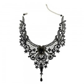 collier femme jewelry chocker statement necklace black lace women bijoux choker chunky fashion 2017 choker brand Luxury