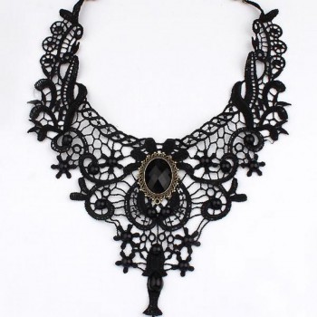 collier femme jewelry chocker statement necklace black lace women bijoux choker chunky fashion 2017 choker brand Luxury