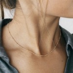 Fashion Jewelry Cute Metal Bead Simple Choker Necklace Statement Chain Boho Pendants Necklaces Bijoux Female Gift