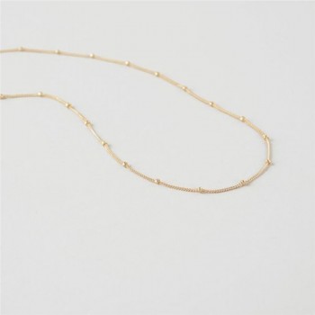 Fashion Jewelry Cute Metal Bead Simple Choker Necklace Statement Chain Boho Pendants Necklaces Bijoux Female Gift